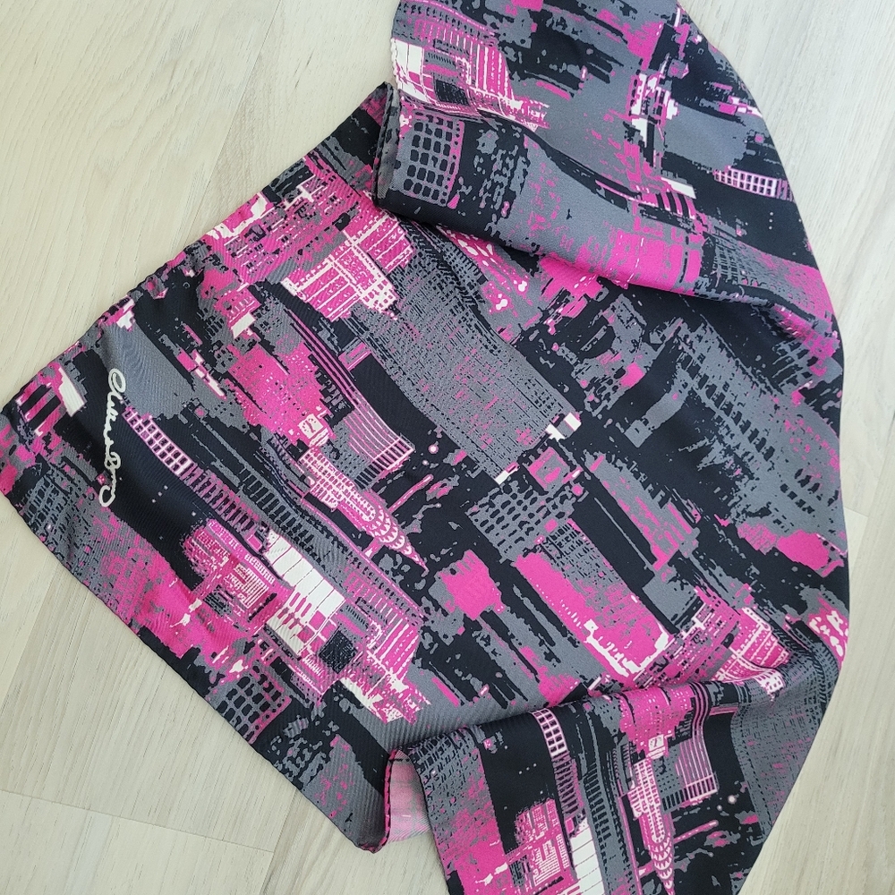 Clelia & Romy Square silk scarf - Picture 2 of 2